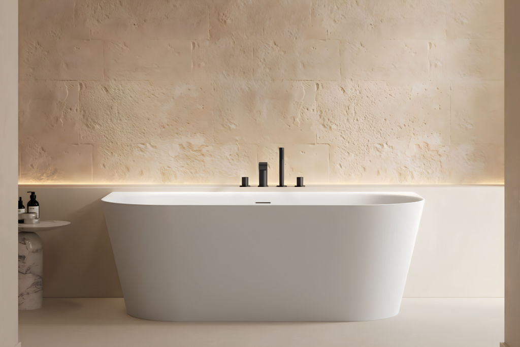 Modernes Badezimmer in Wien renoviert von Delphin Installateur